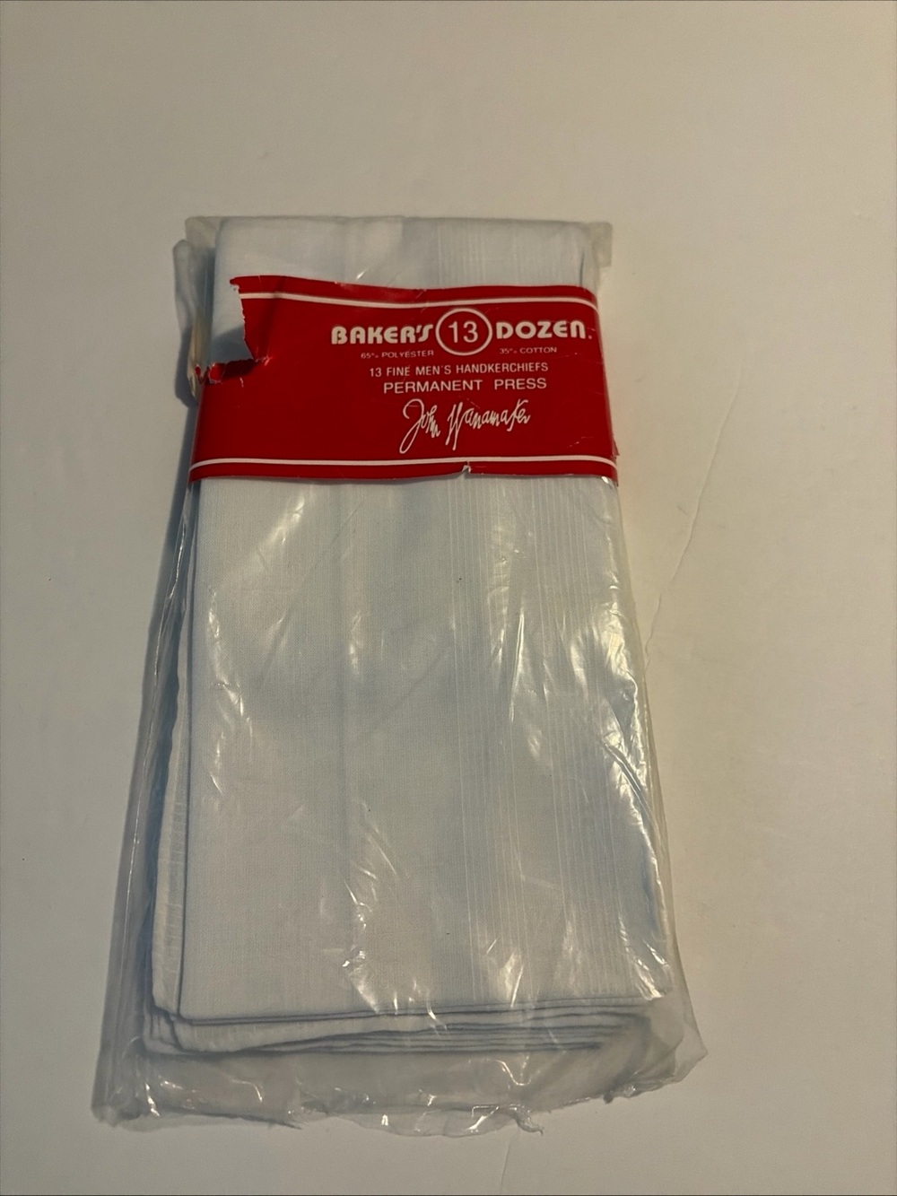 Vintage Baker's Dozen Handkerchief's Men's White 13 Pk